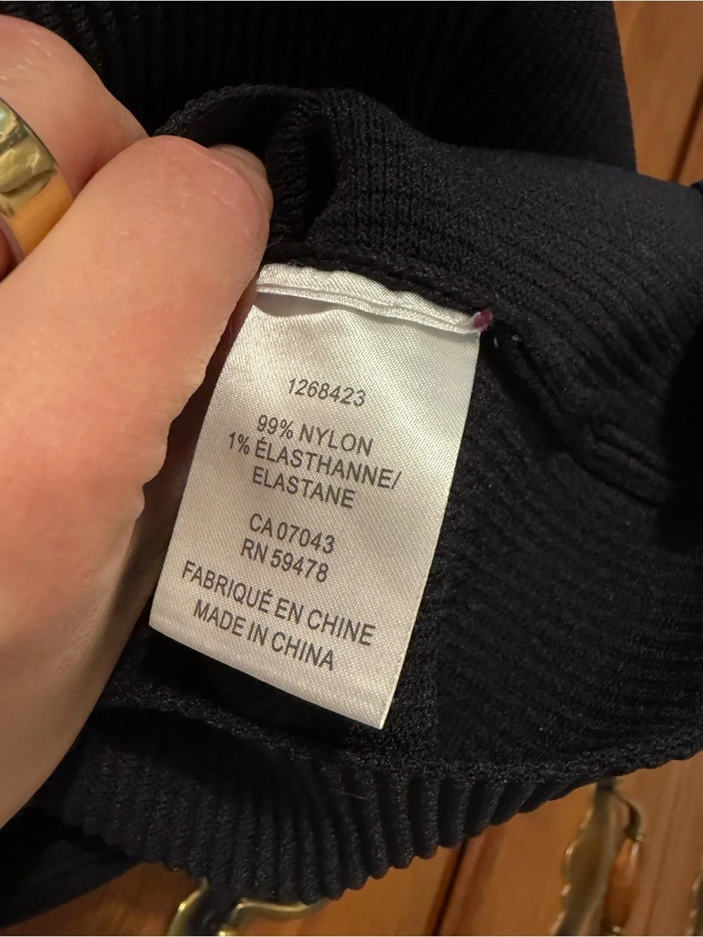 Rachel Zoe Black Ribbed Crewneck Tank - Picture 4 of 4